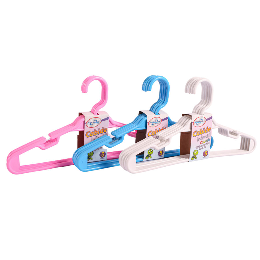 3 Cabides Infantis Cristal Rosa Claro - 1015 - Image 4