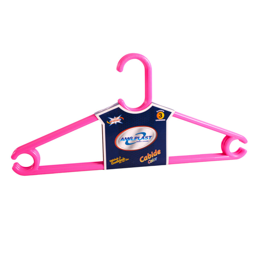 3  Cabides Master Color - 43cm Rosa -1021 - Image 3