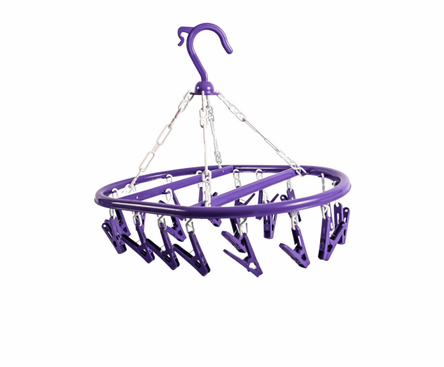 Varal Multiuso 20 Prendedores Roxo  - 1604