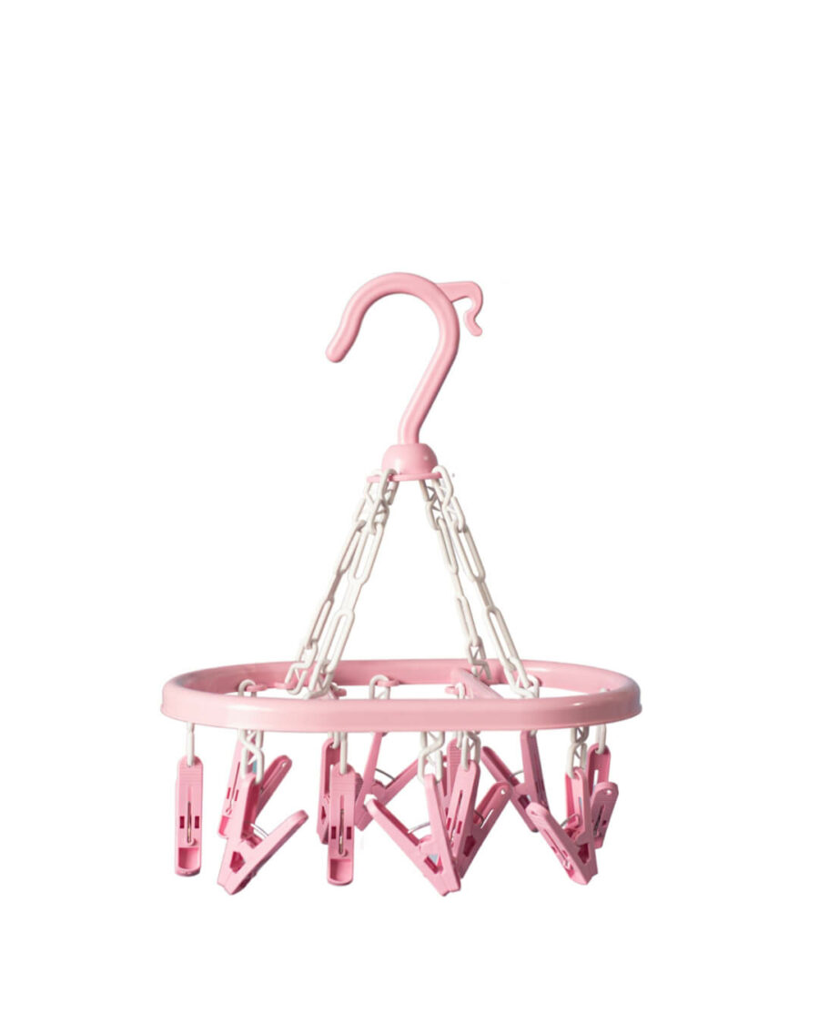 Varal Multiuso 12 Prendedores Rosa - 1602