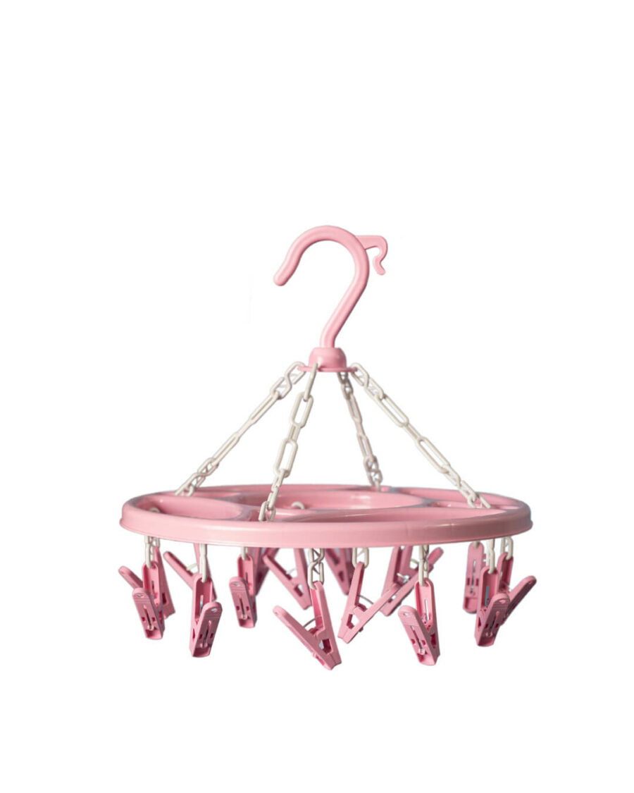 Varal Multiuso 16 Prendedores Rosa- 1603