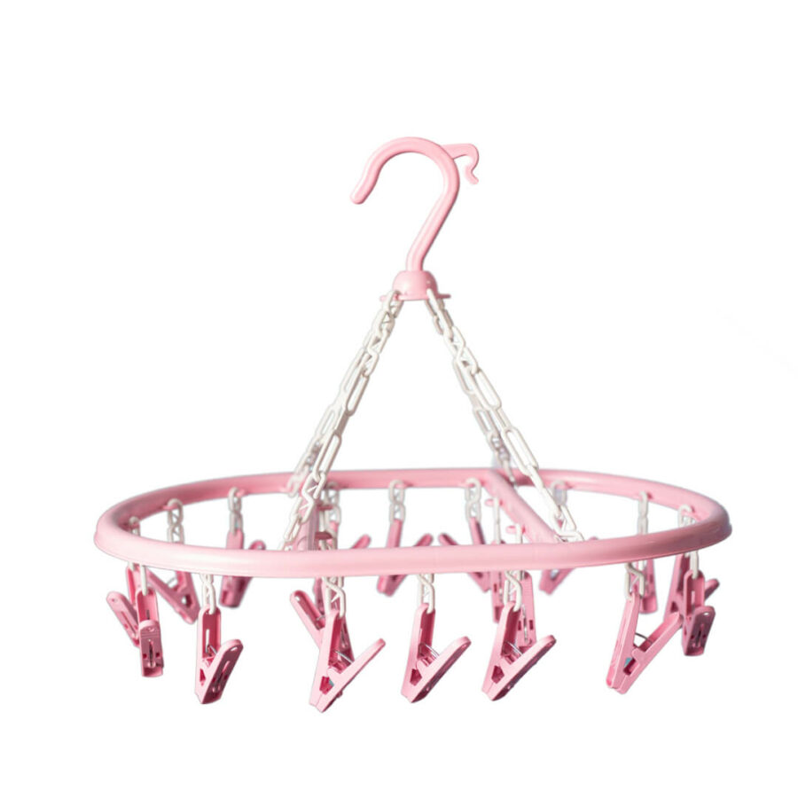 Varal Multiuso 20 Prendedores Rosa  – 1604
